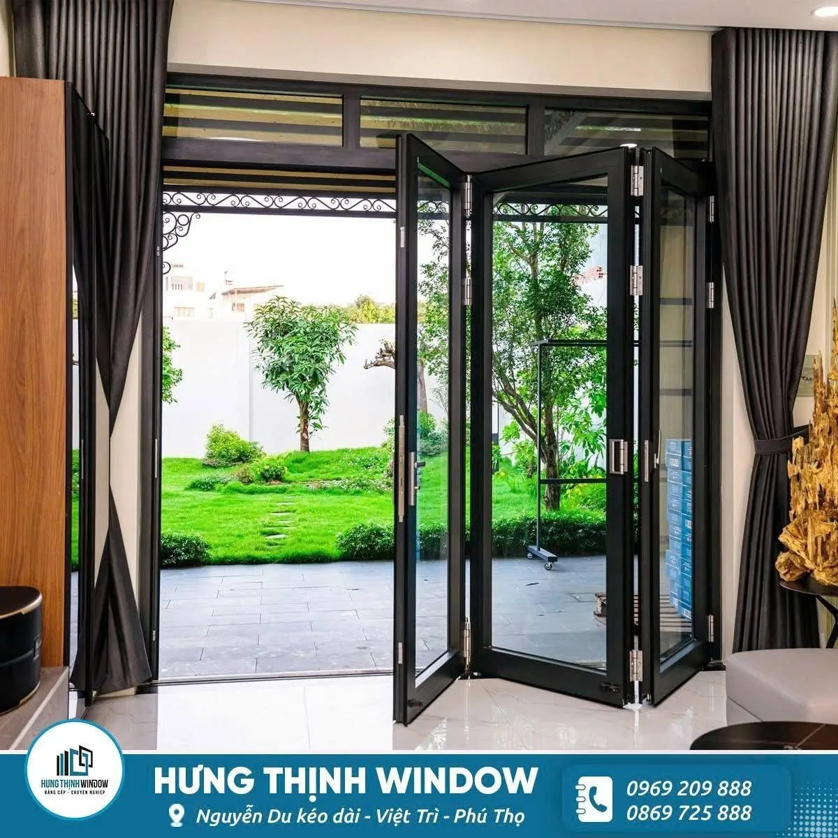 Cửa Nhôm Xếp Gấp Trượt Cao Cấp